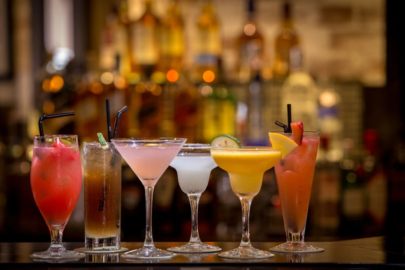 Cocktail serving and glassware