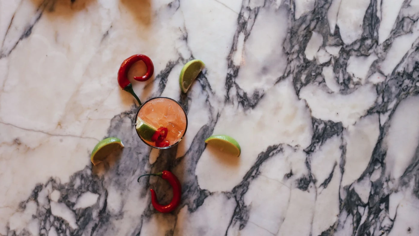 Ingredients and fresh citrus