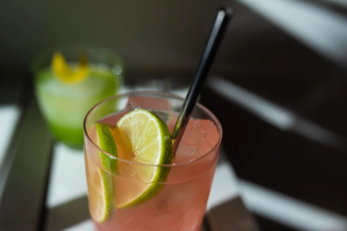Cocktail serving and glassware