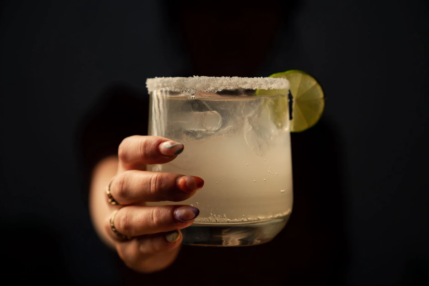 Cocktail serving and glassware