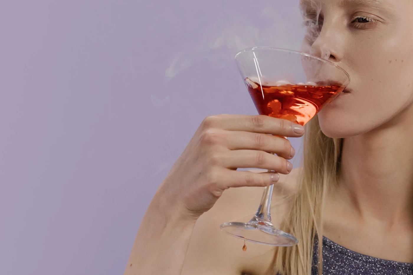 White Wine Martini cocktail variation with vodka